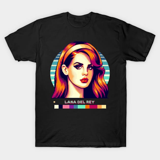 Lana Del Rey - Video Games South Beach Letters T-Shirt by Tiger Mountain Design Co.